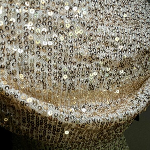 ASOS / PARALLEL LINES Champagne Sequin Dress - Picture 6 of 9